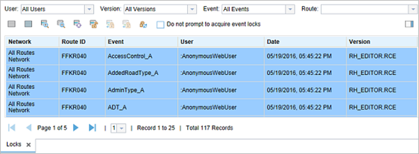 Locks table in EE Locks table in EE